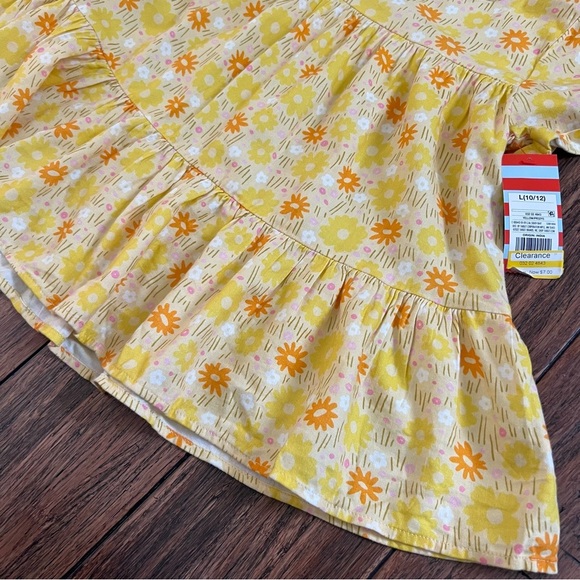 Bundle (3) Youth Girls 10 12 Floral Tops Tiered Girlie Hearts Cat Jack Cherries - Picture 4 of 13